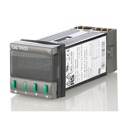 CAL 9900 PID Temperature Controller, 48 x 48 (1/16 DIN)mm, 2 Output Relay, SSD, 230 V ac Supply Voltage