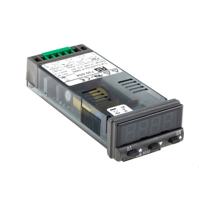 CAL 3200 PID Temperature Controller, 48 x 24 (1/32 DIN)mm, 2 Output Relay, 90 → 264 V ac Supply Voltage