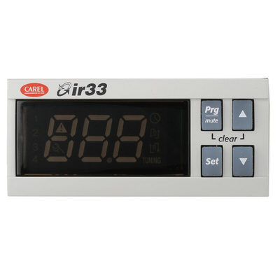 Carel IR33 Panel Mount PID Temperature Controller, 76.2 x 34.2mm 2 (Analogue), 2 (Digital) Input, 2 Output Analogue,