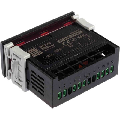 RS PRO Panel Mount On/Off Temperature Controller, 77 x 35mm 1 Input, 1 Output Relay, 230 V ac Supply Voltage