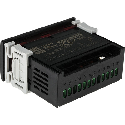 RS PRO Panel Mount On/Off Temperature Controller, 77 x 35mm 1 Input, 2 Output Relay, 230 V ac Supply Voltage