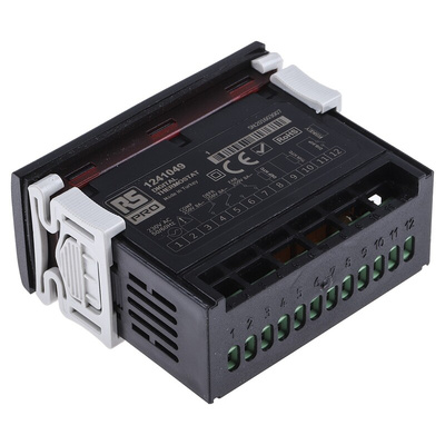 RS PRO Panel Mount On/Off Temperature Controller, 77 x 35mm 2 Input, 3 Output Relay, 230 V ac Supply Voltage