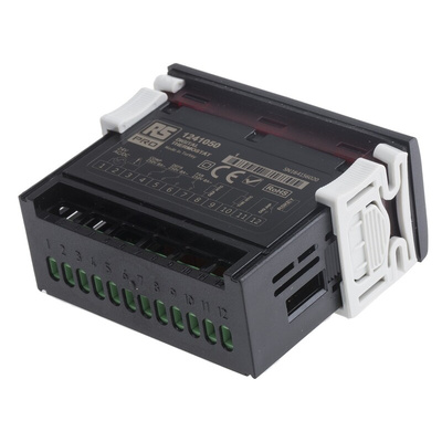 RS PRO Panel Mount On/Off Temperature Controller, 77 x 35mm 2 Input, 3 Output Relay, 24 V ac/dc Supply Voltage