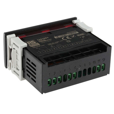 RS PRO Panel Mount On/Off Temperature Controller, 77 x 35mm 1 Input, 1 Output Relay, 230 V ac Supply Voltage