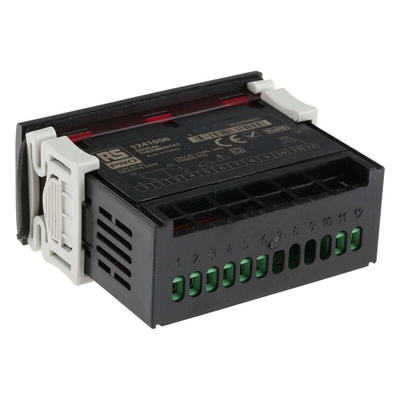 RS PRO Panel Mount On/Off Temperature Controller, 77 x 35mm 1 Input, 2 Output Relay, 230 V ac Supply Voltage