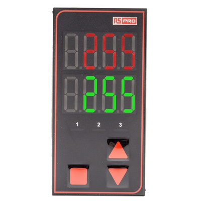 RS PRO Panel Mount PID Temperature Controller, 96 x 48mm, 3 Output Relay, SSR, 24 V ac/dc Supply Voltage
