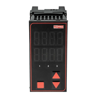RS PRO Panel Mount PID Temperature Controller, 96 x 48mm, 3 Output Relay, SSR, 110 → 240 V ac Supply Voltage