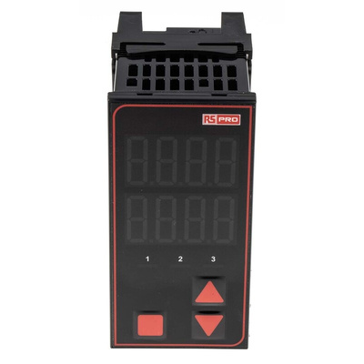 RS PRO Panel Mount PID Temperature Controller, 96 x 48mm, 3 Output Relay, 110 → 240 V ac Supply Voltage
