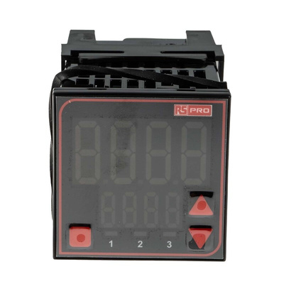 RS PRO Panel Mount PID Temperature Controller, 48 x 48mm, 2 Output Relay, 110 → 240 V ac Supply Voltage