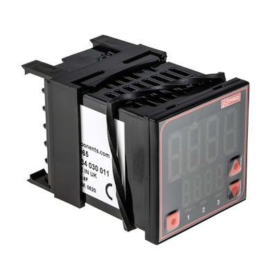 RS PRO Panel Mount PID Temperature Controller, 48 x 48mm, 2 Output Relay, 110 → 240 V ac Supply Voltage