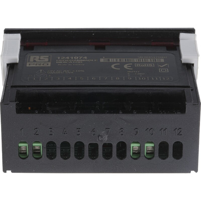 RS PRO Panel Mount Temperature Indicator, 77 x 35mm 4 Input None, 24 V ac Supply Voltage