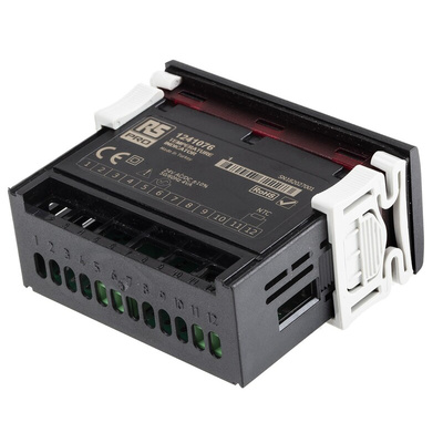 RS PRO Panel Mount Temperature Indicator, 77 x 35mm 1 Input, 24 V ac/dc Supply Voltage