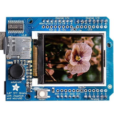 ADAFRUIT INDUSTRIES, 1.8in Arduino Compatible Display with Colour LCD Display