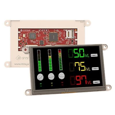 4D Systems, gen4 5in Arduino Compatible Display with Resistive Touch Screen