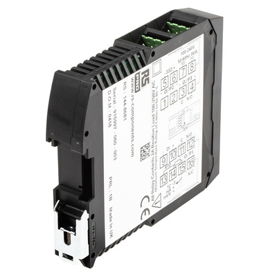 RS PRO DIN Rail PID Temperature Controller, 22.5 x 110mm 1 Input, 3 Output Changeover Relay, Relay, SSR, 100 →