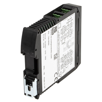RS PRO DIN Rail PID Temperature Controller, 22.5 x 110mm 1 Input, 3 Output Changeover Relay, Relay, SSR, 100 →
