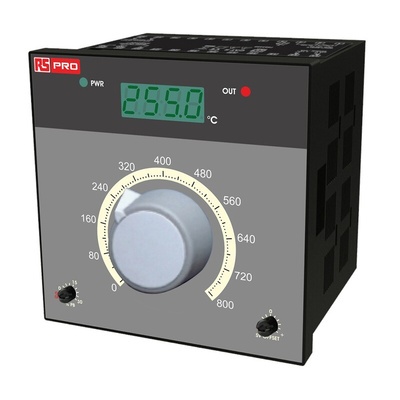 RS PRO PID Temperature Controller, 96 x 96mm 1 Input, 2 Output Relay, SSR, 230 V ac Supply Voltage