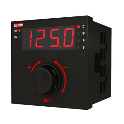 RS PRO PID Temperature Controller, 96 x 96mm 1 Input, 2 Output Relay, SSR, 24 V ac Supply Voltage