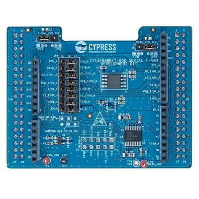 Cypress Semiconductor CY15FRAMKIT-002, Serial F-RAM Development Kit for Arduino UNO R3 Compatible Boards, ST