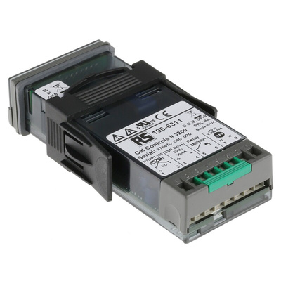 CAL 3200 PID Temperature Controller, 48 x 24 (1/32 DIN)mm, 2 Output Relay, 24 V ac/dc Supply Voltage