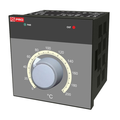 RS PRO Panel Mount On/Off Temperature Controller, 72 x 72mm 1 Input, 1 Output Relay, 230 V Supply Voltage ON/OFF