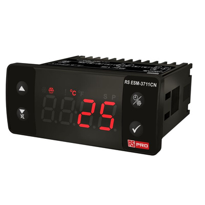 RS PRO Panel Mount On/Off Temperature Controller, 77 x 35mm 1 Input, 1 Output Relay, 230 V Supply Voltage ON/OFF