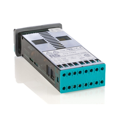 CAL 3300 PID Temperature Controller, 48 x 24 (1/32 DIN)mm, 2 Output Relay, SSD, 100 V ac, 240 V ac Supply Voltage
