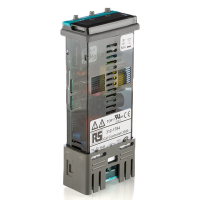 CAL 3300 PID Temperature Controller, 48 x 24 (1/32 DIN)mm, 2 Output Relay, SSD, 100 V ac, 240 V ac Supply Voltage