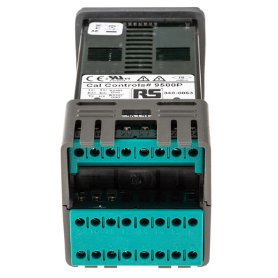 CAL 9500 PID Temperature Controller, 48 x 48 (1/16 DIN)mm, 2 Output Relay, SSD, 100 V ac, 240 V ac Supply Voltage