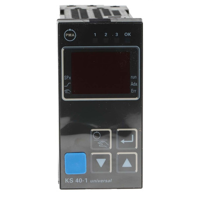 P.M.A KS40 PID Temperature Controller, 96 x 48mm, 3 Output, 90 → 250 V ac Supply Voltage