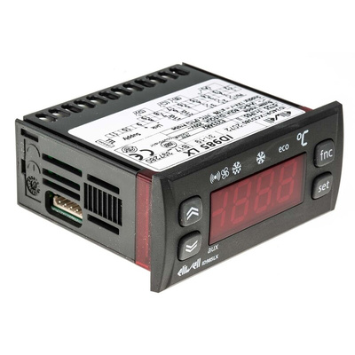 Eliwell ID 985LX Panel Mount On/Off Temperature Controller, 74 x 32mm, 4 Output Relay, 12 V ac/dc Supply Voltage