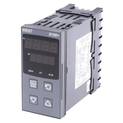 West Instruments P8100 PID Temperature Controller, 96 x 48 (1/8 DIN)mm, 1 Output Linear, 100 → 240 V ac Supply Voltage