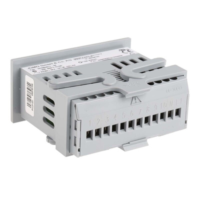 Jumo eTRON Panel Mount Thermostat, 76 x 36mm, 1 Output 1 Relay, 230 V ac Supply Voltage