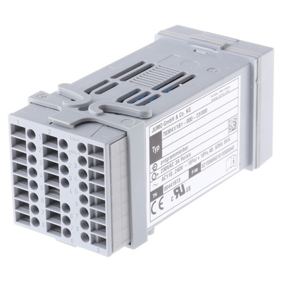 Jumo dTRON PID Temperature Controller, 48 x 48 (1/16 DIN)mm 1 (Analogue) Input, 4 Output Logic, Relay, 110 → 240