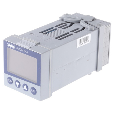 Jumo dTRON PID Temperature Controller, 48 x 48 (1/16 DIN)mm 1 (Analogue) Input, 4 Output Logic, Relay, 110 → 240