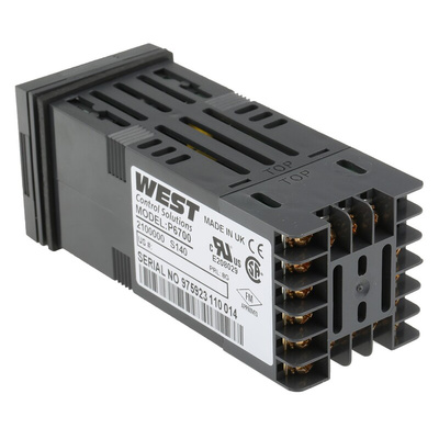 West Instruments P6700 PID Temperature Controller, 48 x 48 (1/16 DIN)mm, 1 Output Relay, 100 → 240 V ac Supply Voltage