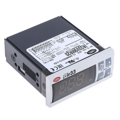 Carel IR33 Panel Mount PID Temperature Controller, 76.2 x 34.2mm, 1 Output Relay, 24 V ac/dc Supply Voltage