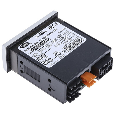Carel IR33 Panel Mount PID Temperature Controller, 76.2 x 34.2mm, 2 Output Relay, 24 V ac/dc Supply Voltage
