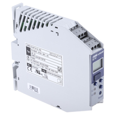 Jumo safetyM TB/TW Temperature Limiter, 22,5 x 109mm 1 (Analogue) Input, 2 Output Relay, 110 → 240 V ac Supply