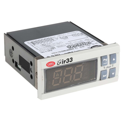 Carel IR33 Panel Mount PID Temperature Controller, 76.2 x 34.2mm, 1 Output Relay, 115 → 230 V ac Supply Voltage