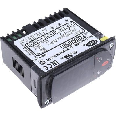 Carel PZD On/Off Temperature Controller, 81 x 36mm, 115 V ac, 230 V ac Supply Voltage