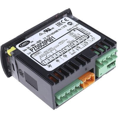 Carel PZD On/Off Temperature Controller, 81 x 36mm, 115 V ac, 230 V ac Supply Voltage