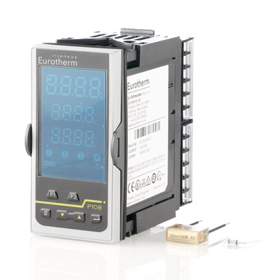 Eurotherm Piccolo P108 PID Temperature Controller, 48 x 96mm, 3 Output Logic, Relay, 100 → 230 V ac Supply