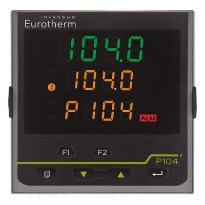 Eurotherm Piccolo P104 PID Temperature Controller, 96 x 96mm, 3 Output Logic, Relay, 24 V ac/dc Supply Voltage