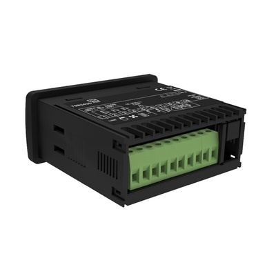 RS PRO Panel Mount On/Off Temperature Controller, 76 x 34.5mm 1 Input, 3 Output Relay, 10 → 30 V dc Supply