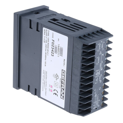 Gefran 1200 PID Temperature Controller, 48 x 96 (1/8 DIN)mm, 2 Output Logic, Relay, 100 → 240 V ac/dc Supply