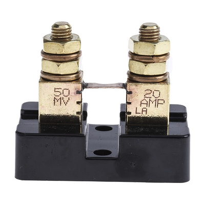Murata Power Solutions Brass-Ended Shunt, 20 A Max, 50mV Output, ±0.25 % Accuracy