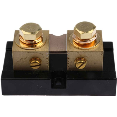 Murata Power Solutions Brass-Ended Shunt, 200 A Max, 50mV Output, ±0.25 % Accuracy