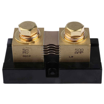 Murata Power Solutions Brass-Ended Shunt, 500 A Max, 50mV Output, ±0.25 % Accuracy