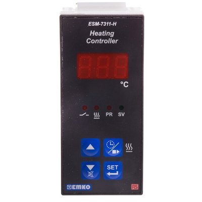 RS PRO 1/16 DIN On/Off Temperature Controller, 35 x 77mm 1 Input, 1 Output Relay, 230 V ac Supply Voltage